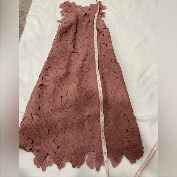 SAYLOR x Free People FP Jessa Pink Lace Mini Dress - Picture 3 of 9